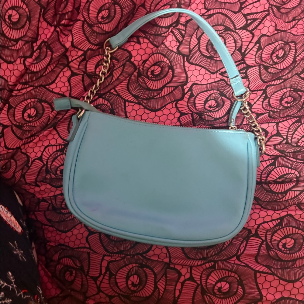 Elegant Blue Women's Shoulder Bag